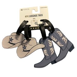 G-Force Cowboy Hat and Boot Luggage Tags NWT